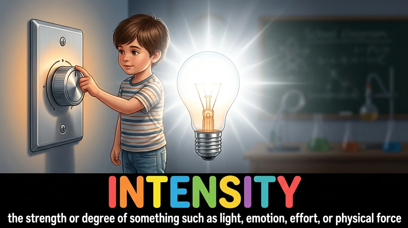 English Illustration for intensity